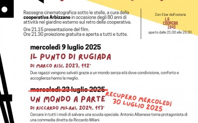 #SERMETA CINEFORJUM MERCOLEDI’ 30/07